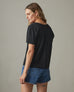 Women's Classic Relaxed V-Neck Tee - Black